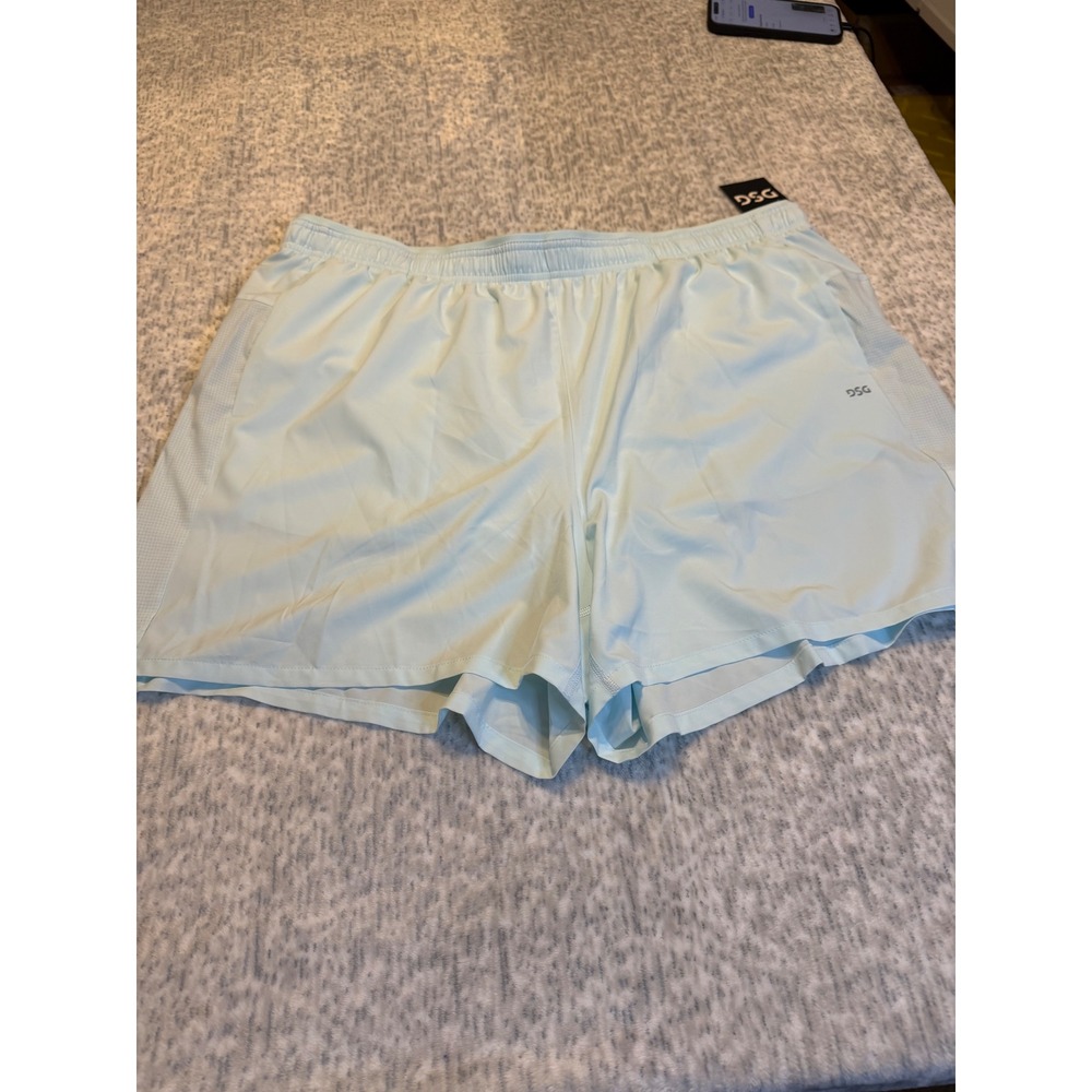 DSG Mens 5 Inch Stride Shorts Light Blue Athletic Workout Training XXL NWT